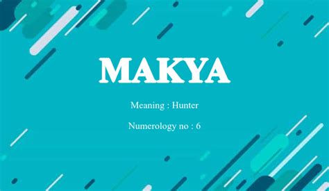 makya meaning